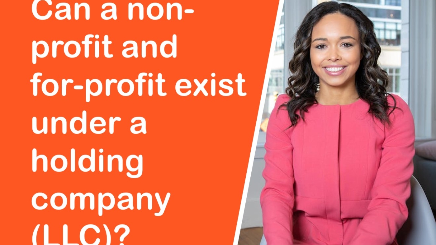 Can a non-profit and for-profit exist under a holding company (LLC)?